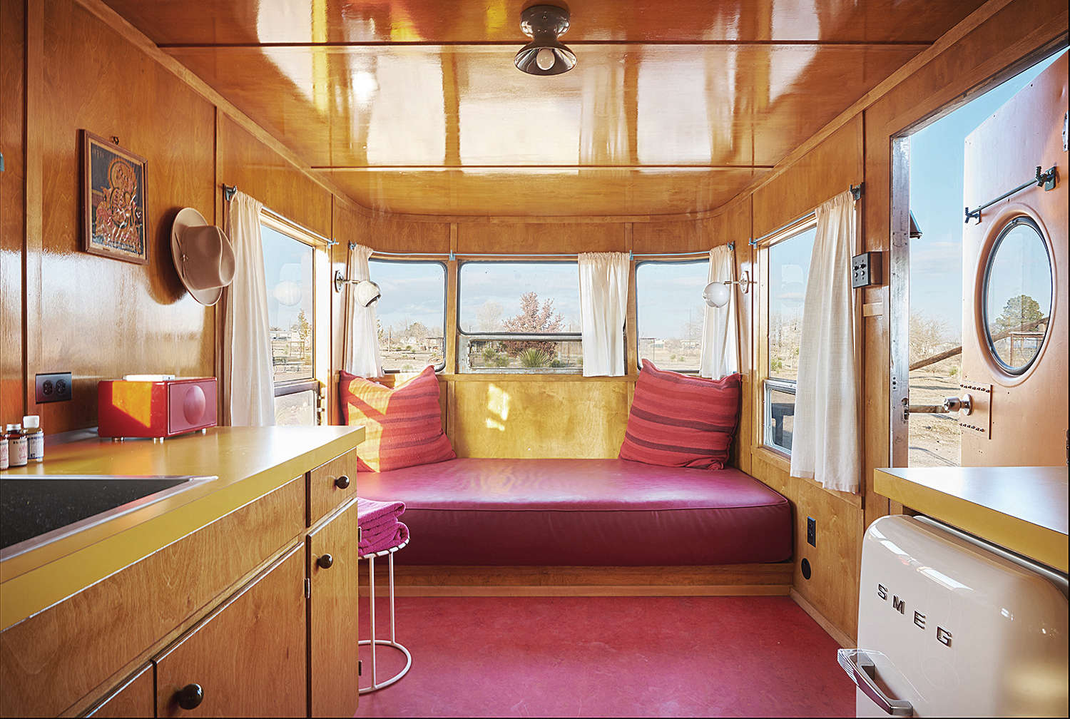 Hotels Lodging El Cosmico In Marfa Texas Remodelista Above The Caravan Style Little Pinky Trailer