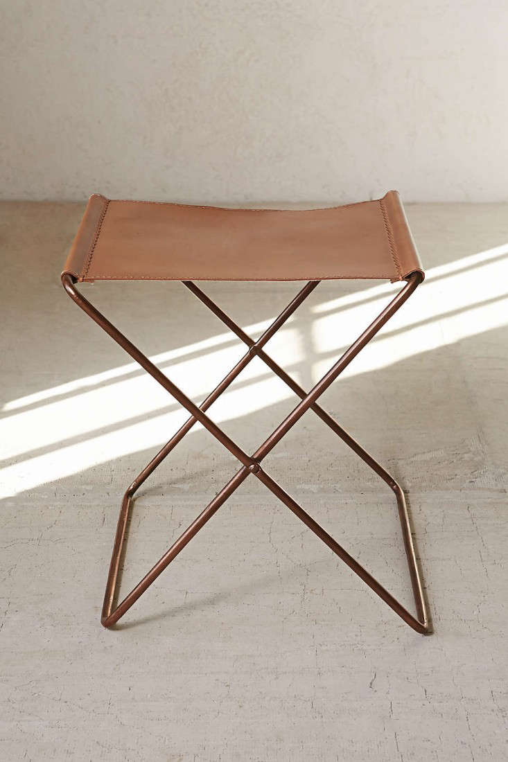 . Locust Leather Sling Stool . locust leather sling stool
