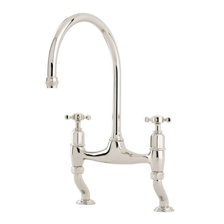 4192 Perrin Rowe Ionian Two Hole Sink Mixer With Crosshead Handles