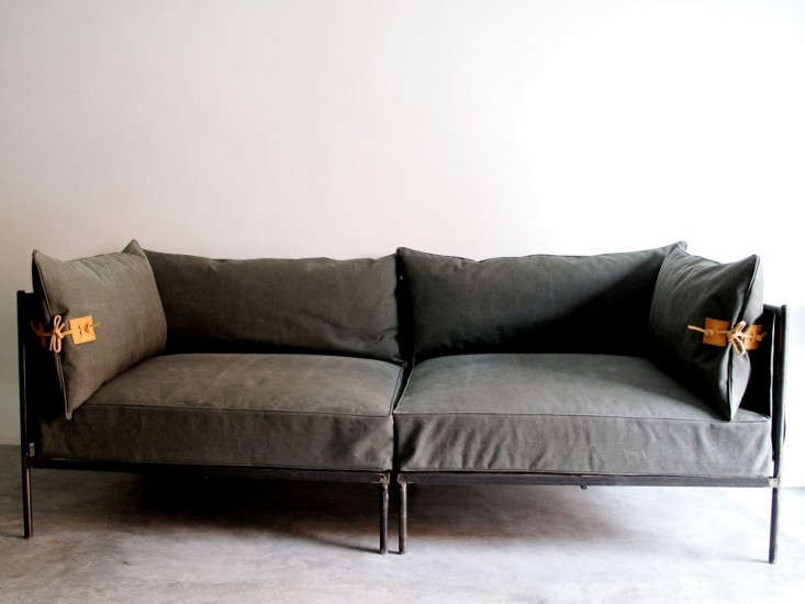 Indoor Outdoor Furniture Made From Salvaged Waxed Canvas Remodelista