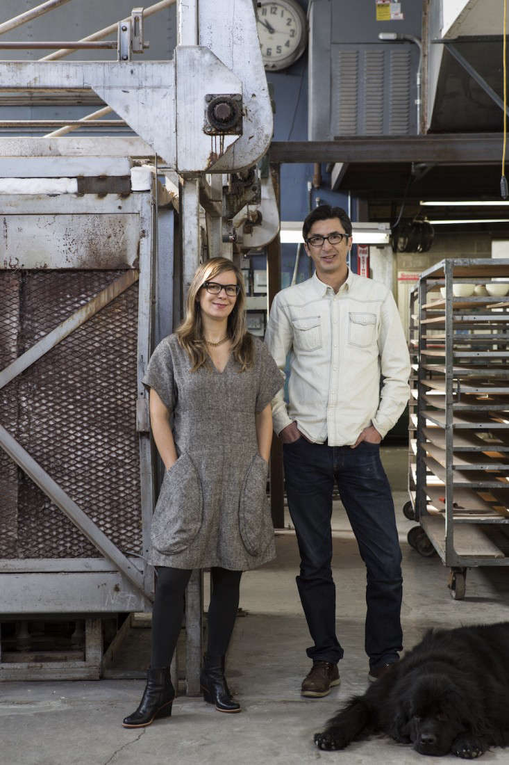 Required Reading Tile Makes The Room Good Design From Heath Above Catherine Bailey Robin Petravic And Their Dog Oliver In The Heath Ceramics Factory Sausalito