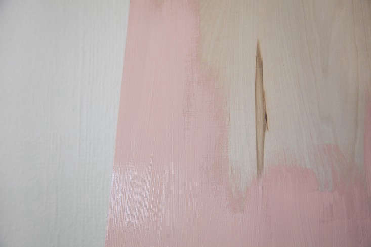 Step 2: Let the first coat of paint dry completely; if you’re painting with a brush, continue with additional coats to create an even surface without visible brushstrokes.