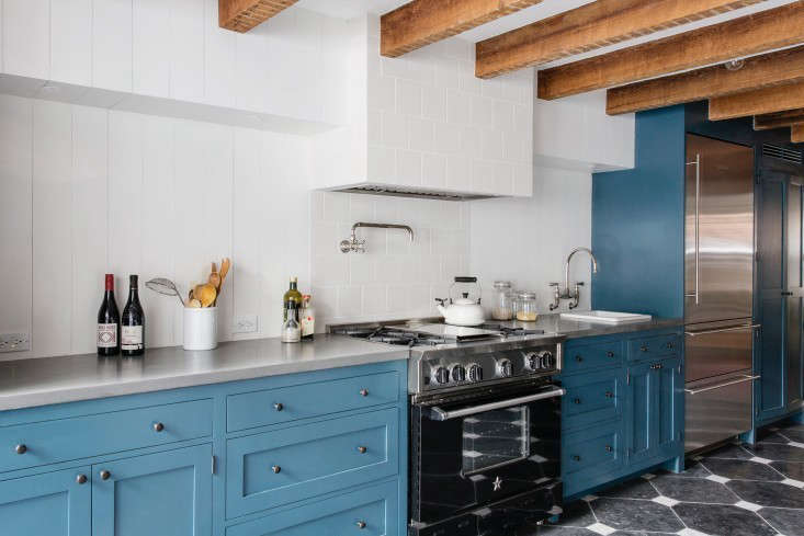 A kitchen for two avid cooks by Elizabeth Roberts Design/Ensemble Architecture has a Bluestar range. (See more of the kitchen in Indoor/Outdoor Living, Brooklyn Style.) Bluestar’s designs are handmade in Redding, Pennsylvania, and offer the highest BTUs on the market (25,000). They have French tops, which feature variable heat zones for slow cooking, sautéing, and wok cooking. Photograph by Dustin Aksland.