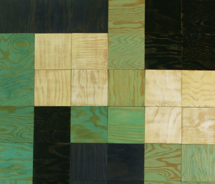 Diy Walls Tiles For Commitment Phobes Remodelista Above The Modernist Set Is 198 For 36 Wood Tiles Each 6 By Inches Sample All Patterns Can Be Ordered 10
