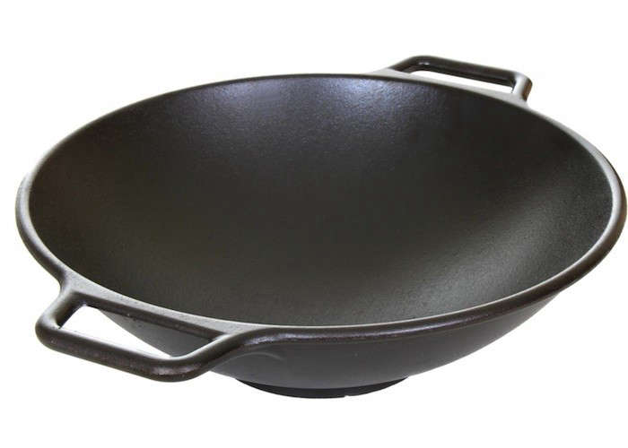 10 Easy Pieces The Best Woks Remodelista Cast Iron Wok Is A Pre Seasoned Flat Bottom With Maple Stick Handle On One Side And Small Grab The Other 43 12 At Atg S