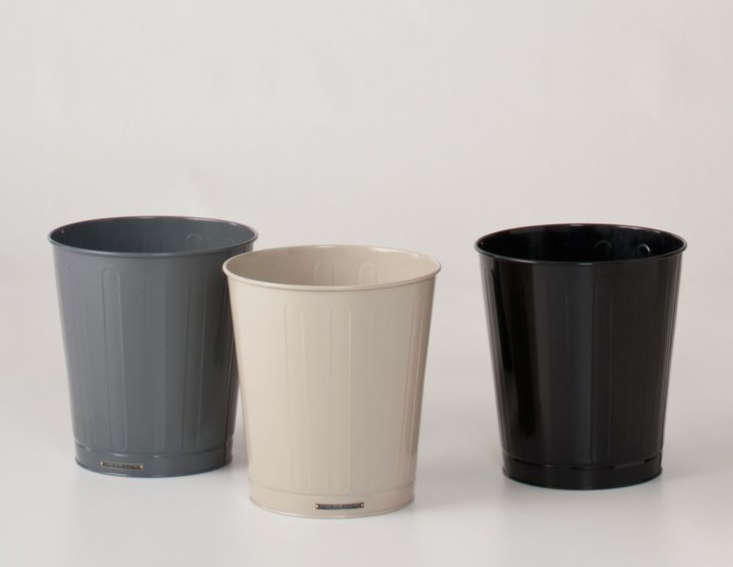 Object Lessons The Perfect Office Wastebasket Remodelista Above The Clroom Steel Waste Basket 45 Comes In Three Colors At Schoolhouse Electric