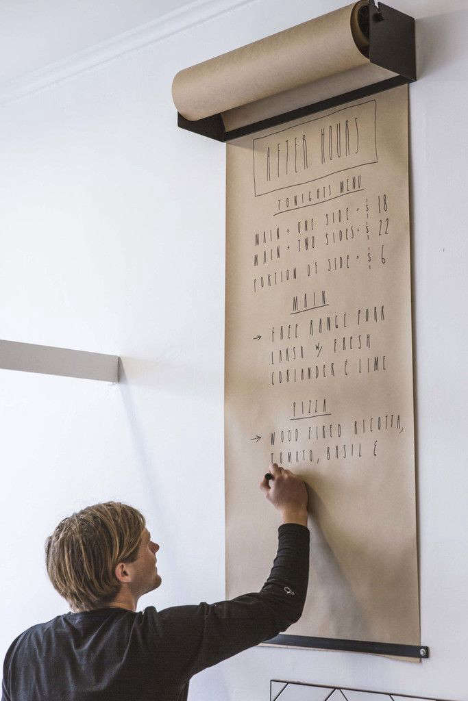 Blank Slate Wall Mounted Kraft Paper Remodelista Blank Slate Wall Mounted Kraft Paper