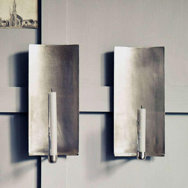 10 Favorites Wall Mounted Candleholders As Mood Lights Remodelista Above From Uk Consortium Not On The High Street Abel Brushed Wall Sconce By Rowen Wren Is Made Of Metal With A Soft Silver Finish That Reflects