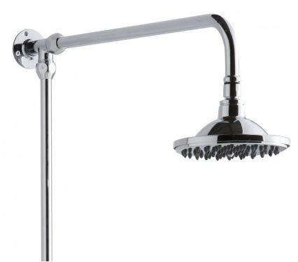 Chrome Traditional High Quality Rigid Riser Shower Kit with 6 in ...