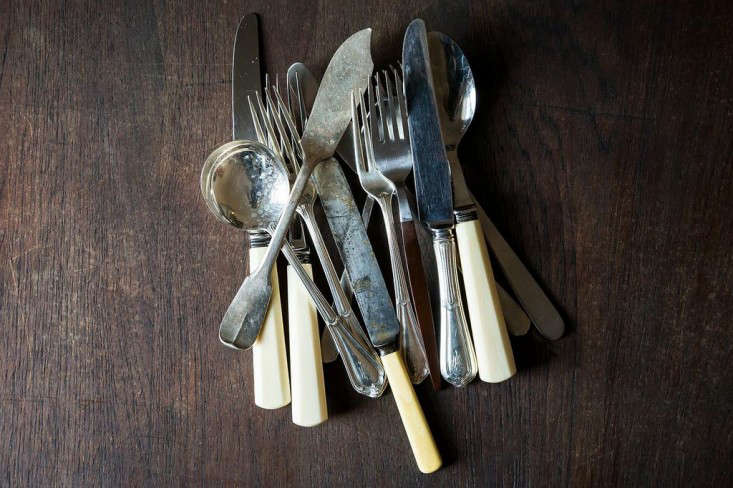Ditto for flatware; we know people who entertain frequently who keep an extra drawer of mismatched yard sale finds for this purpose.