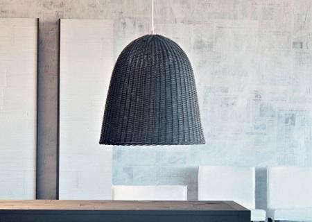 High Low Black Rattan Pendant Light Remodelista High Low Black Rattan Pendant Light