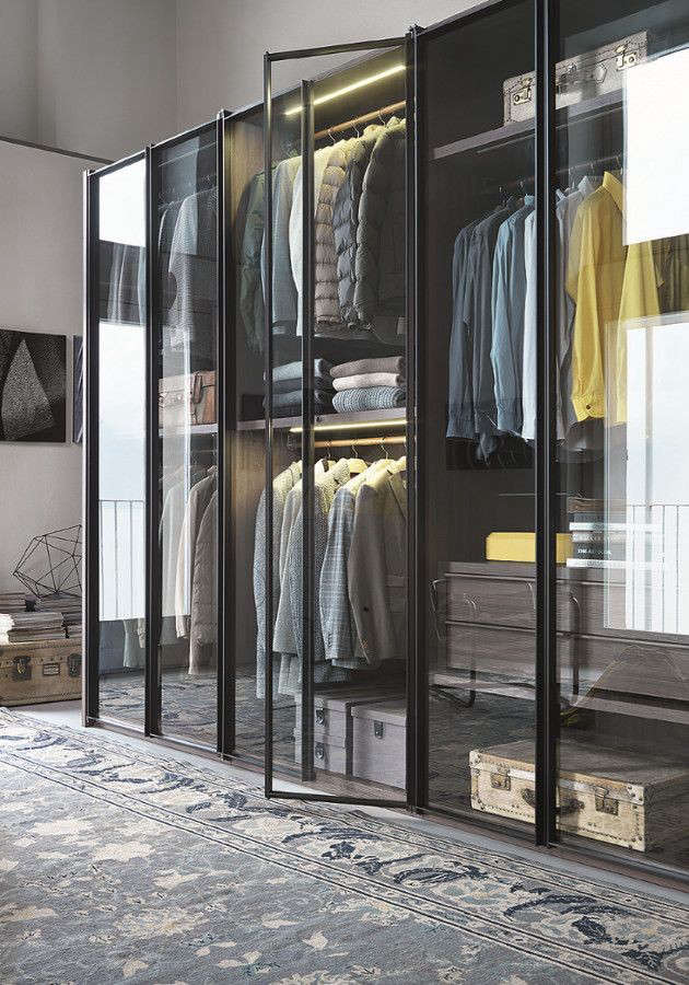 The New Transparency 7 Gl Fronted Closets And Wardrobes Above From Italian Company Lema The Armadio Al Centimetro Aria Is A Modular Wardrobe System With Gl Doors