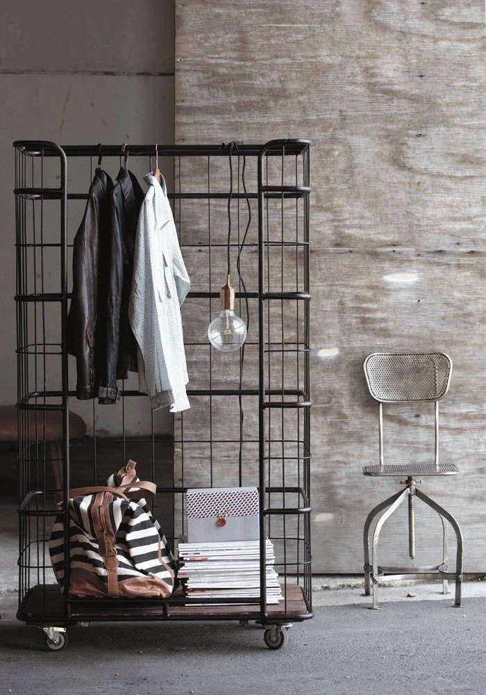 Very Cool Industrial Clothes Rack