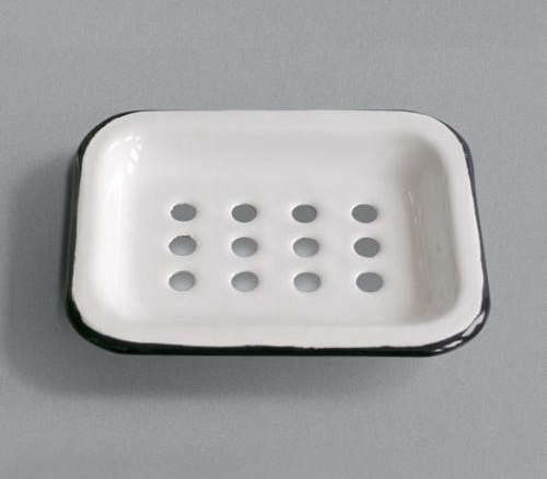 Labour And Wait Enamel Soap Dish