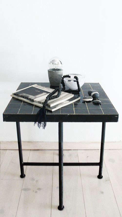 Tiled Moroccan Side Tables For A Song Remodelista Above The Moroccan Zellij Side Table In Black 150 167 50 Source More Design Our Archive Considering A Trip To Marrakech