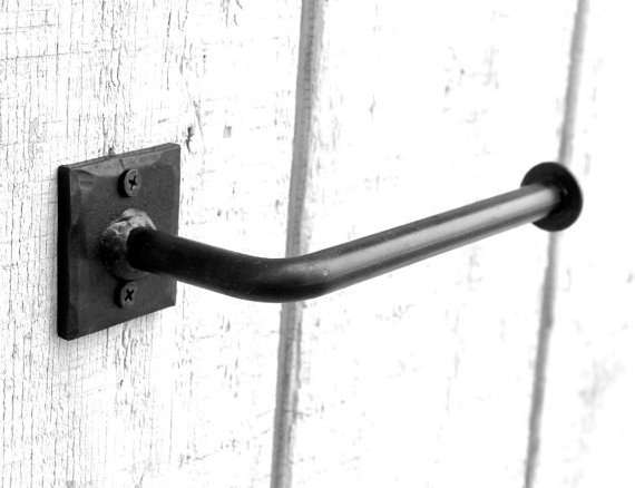 Hand Forged Iron Modern Toilet Paper Holder