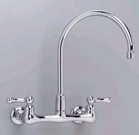 10 Easy Pieces Traditional Wall Mounted Faucets Remodelista Below American Standard Amarilis Wall Mount Faucet With Soap Dish 150 57 At Home Click