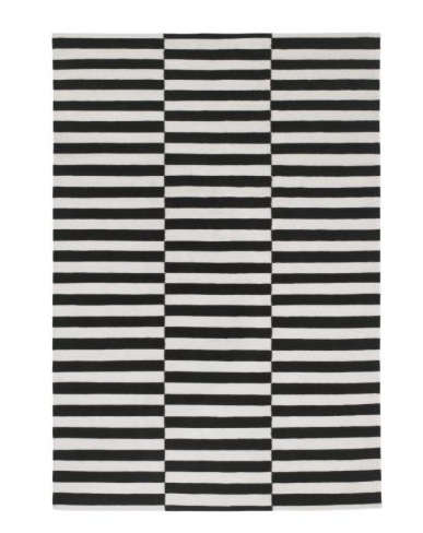 Walls Windows Floors Black And White Graphic Rugs Remodelista Above Ikea Stockholm Rand Rug In 100 Percent Wool 179 For The Smaller Size Or 299 Larger