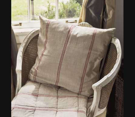 Accessories Vintage Grain Sack Pillows Remodelista