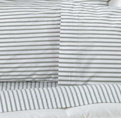 Ticking Stripe Percale Sheet Set