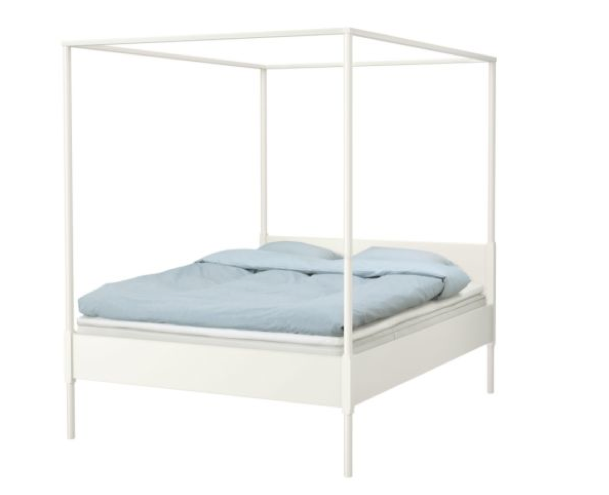 Edland Four Poster Bed Ikea White Bedframe Png