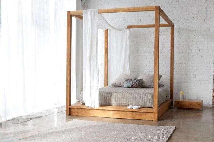 10 Easy Pieces Four Poster Canopy Beds Remodelista Above Mash Studio S Pch Series Canopy Bed Is Solid Teak 4 995 From All Modern