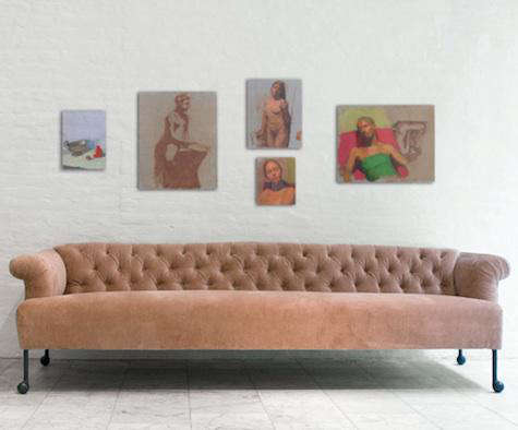Furniture New Sofas From Bddw In York Remodelista Above An Extra Long Tufted Sofa In Dusty Pink Velvet