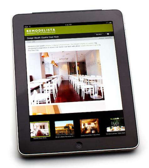 New Remodelista Iphone Ipad Above A Remodelista Post On The Modern Cafe Presented Ipad Thumbnails Of Other Posts In Chronological Order Are Below It Ting