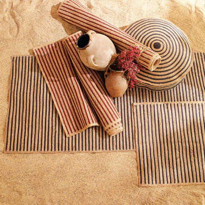 Striped Rope Floor Cushion