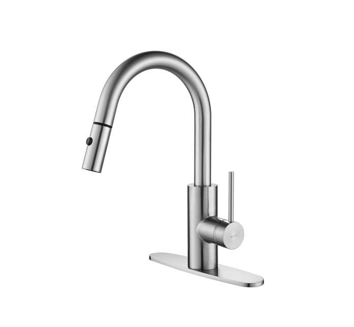 Mateo Single Lever Pull Down Kitchen Faucet