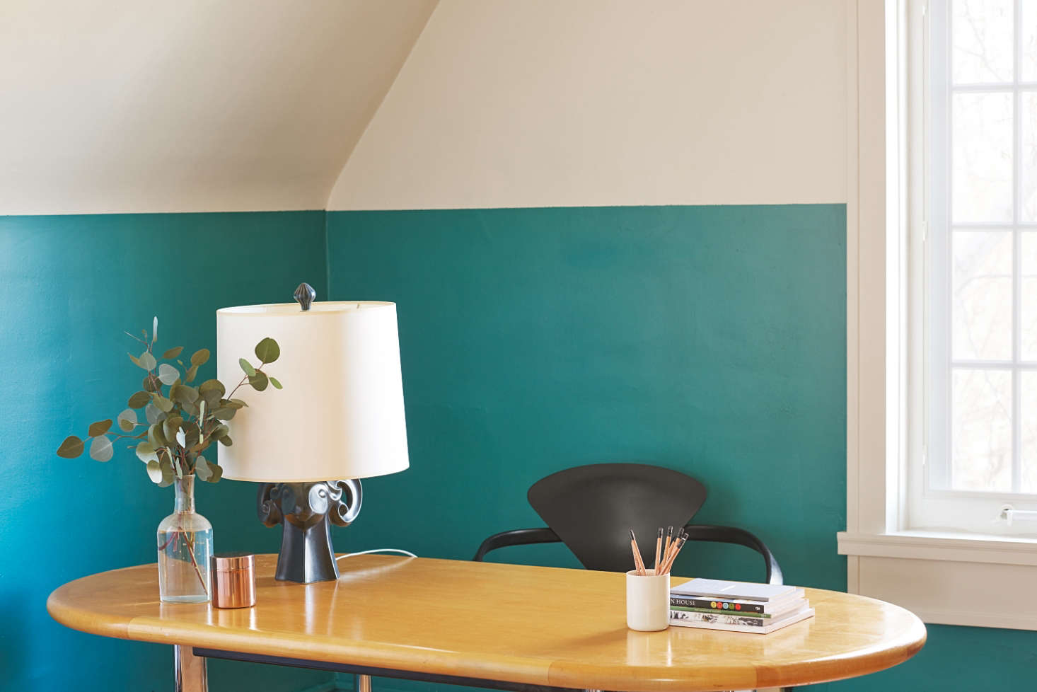 A Vibrant Office Update from Farrow & Ball Remodelista