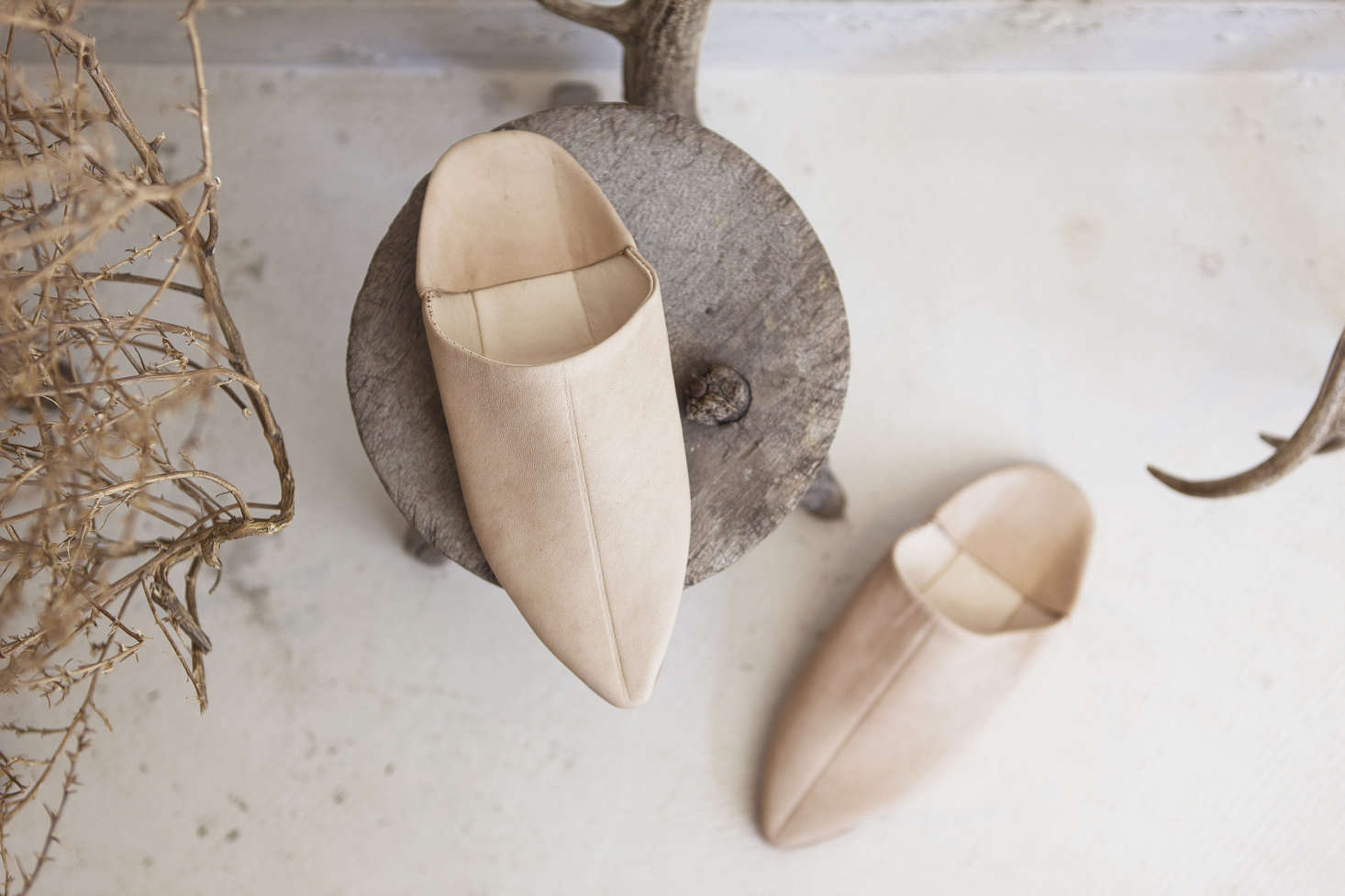 Some Portuguese families leave shoes by the fire in lieu of a tree, for Pai Natal to fill with gifts. Photograph by Issha Marie from Peasant Chic: Atelier St. George in Vancouver