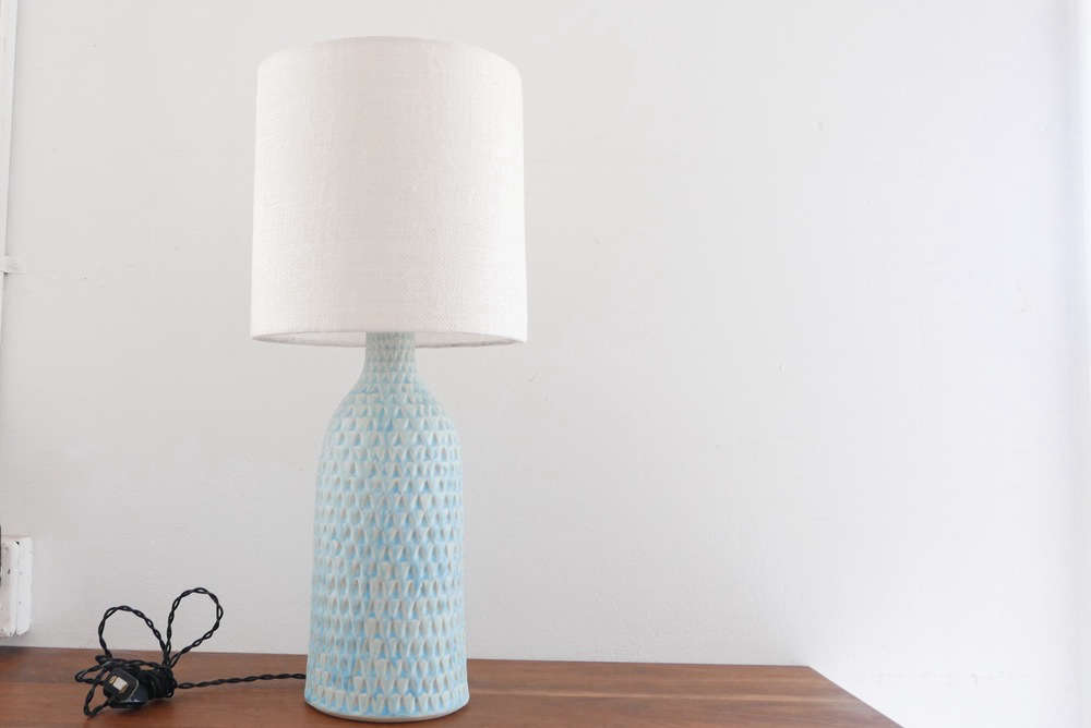 Ceramic Table Lamps From An La Modernist Remodelista Victoria Morris Light Blue Lamp