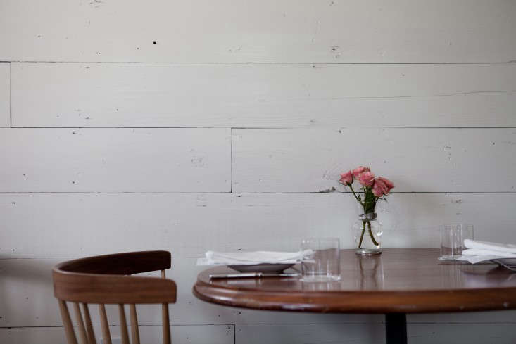 At the Josephine House in Austin, Texas, the construction crew discovered shiplap underneath the drywall.