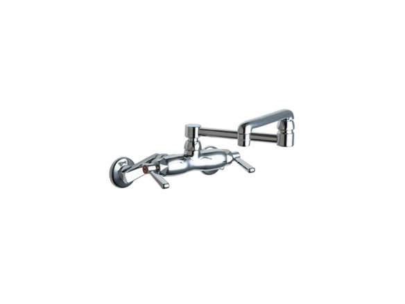 Chicago Faucets Wall Mounted Adjustable Center Kitchen Faucet