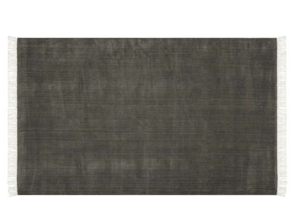 Fringed Hand Loomed Rug Charcoal