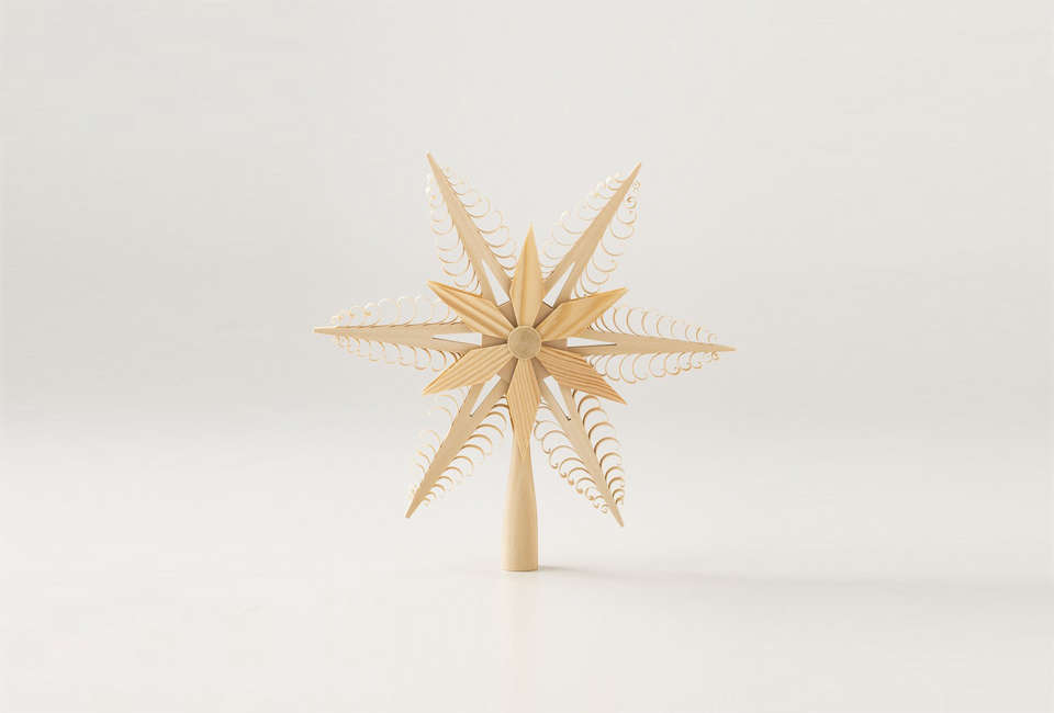 “My paternal grandparents (last name Hotz, or Hötz, as it was intended) decorate their home each year with heirloom decorations from Germany, things like hand-carved carousels with tiers of taper candles and miniature wooden houses,” says Alexa in our recent roundup of Garnet Hill gifts. Follow in traditional German folk art traditions with intricate carved-wood Christmas decor, like this tree topper from Schoolhouse, or a tiny carousel powered by candle smoke. See more in The 10 Best Holiday Decor Finds, Nordic Christmas Edition.