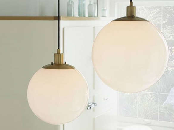 Globe Pendant Antique Br Milk Finish Globe Pendant Antique Br Milk Finish