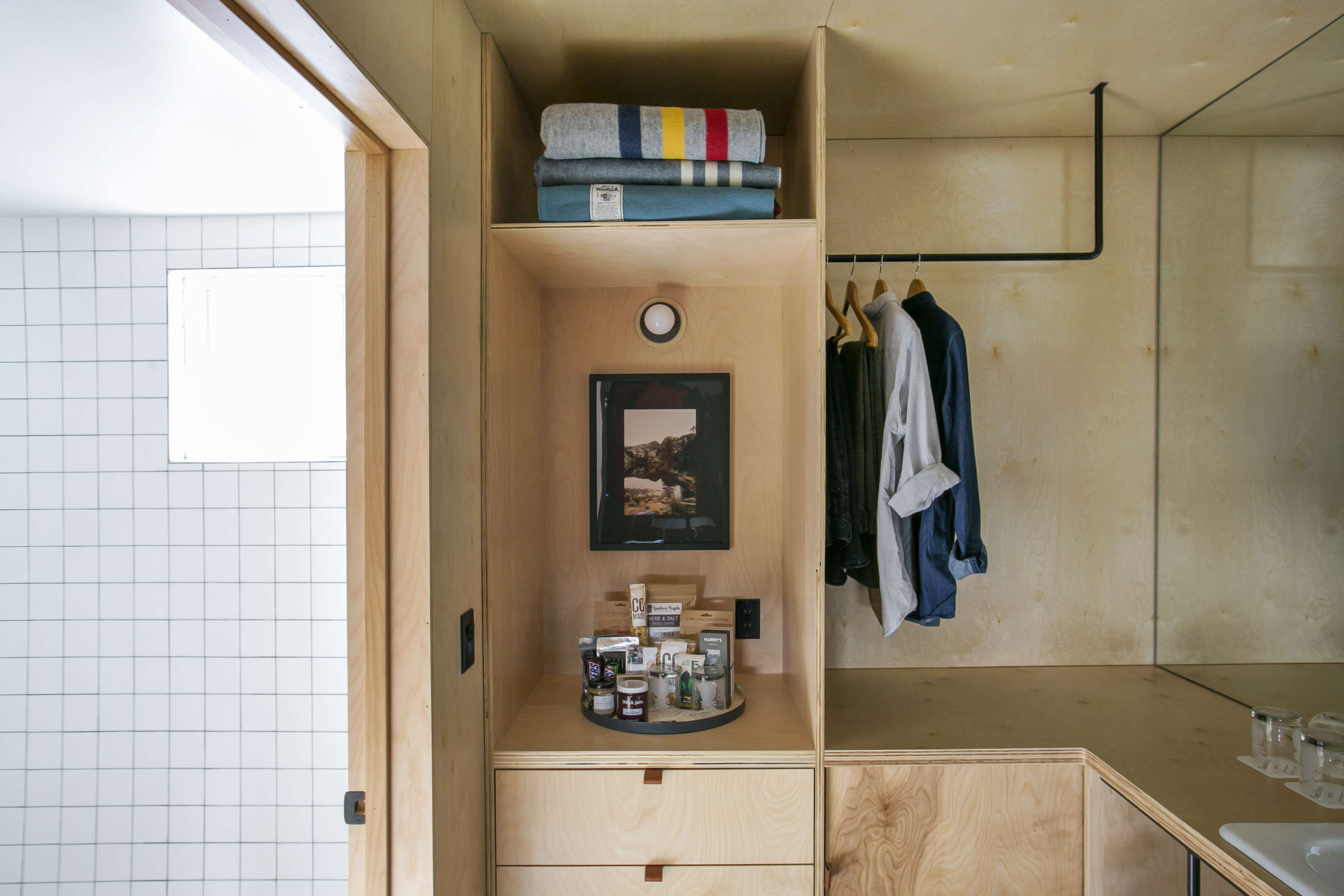 Bathroom Of The Week An Economical Plywood Bath In Tahoe Remodelista Valet Bathroom Entryway Coachman Hotel Tahoe