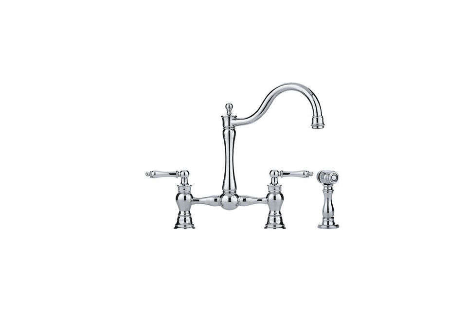 The Franke Bridge-Style Kitchen Faucet is $840 at Quality Bath.