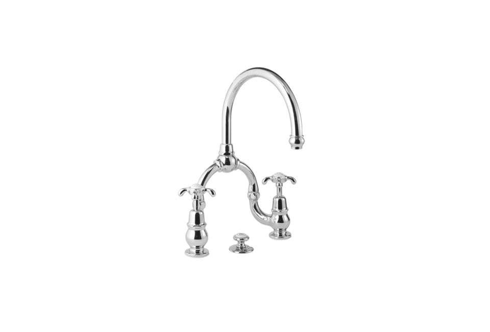 The Lefroy Brooks La Chapelle 1910 Bridge Basin Mixer is $1,709 at Quality Bath.
