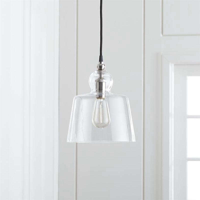 High Low Italian Glass Pendant Light Remodelista The Lander Polished Nickel Pendant Light Has Same Bell Shaped Shade And Is Available