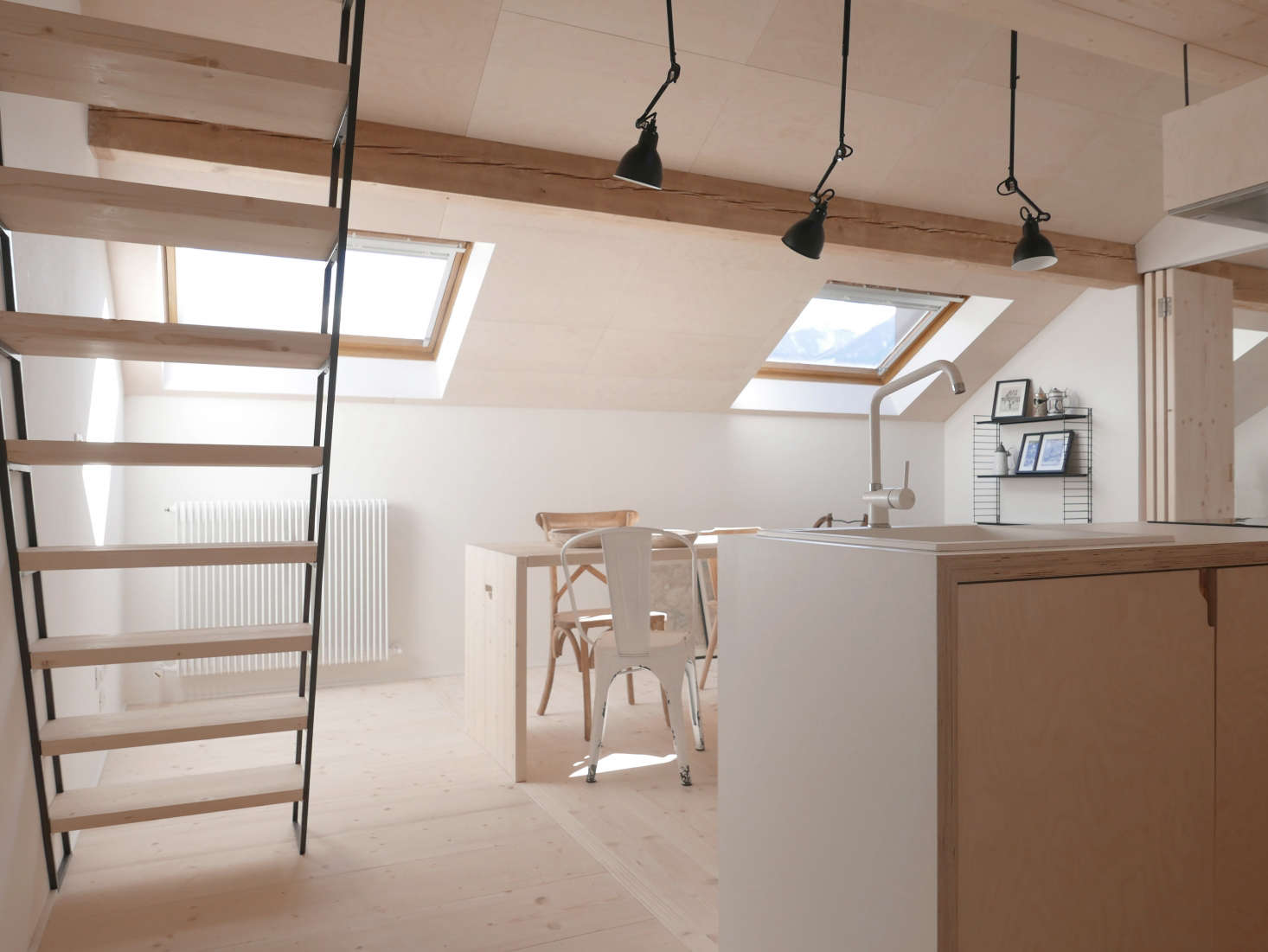 The most inventive cutout shape? An organic notch in A Light-Filled Chalet in the Italian Alps, Updated for a Young Skier.