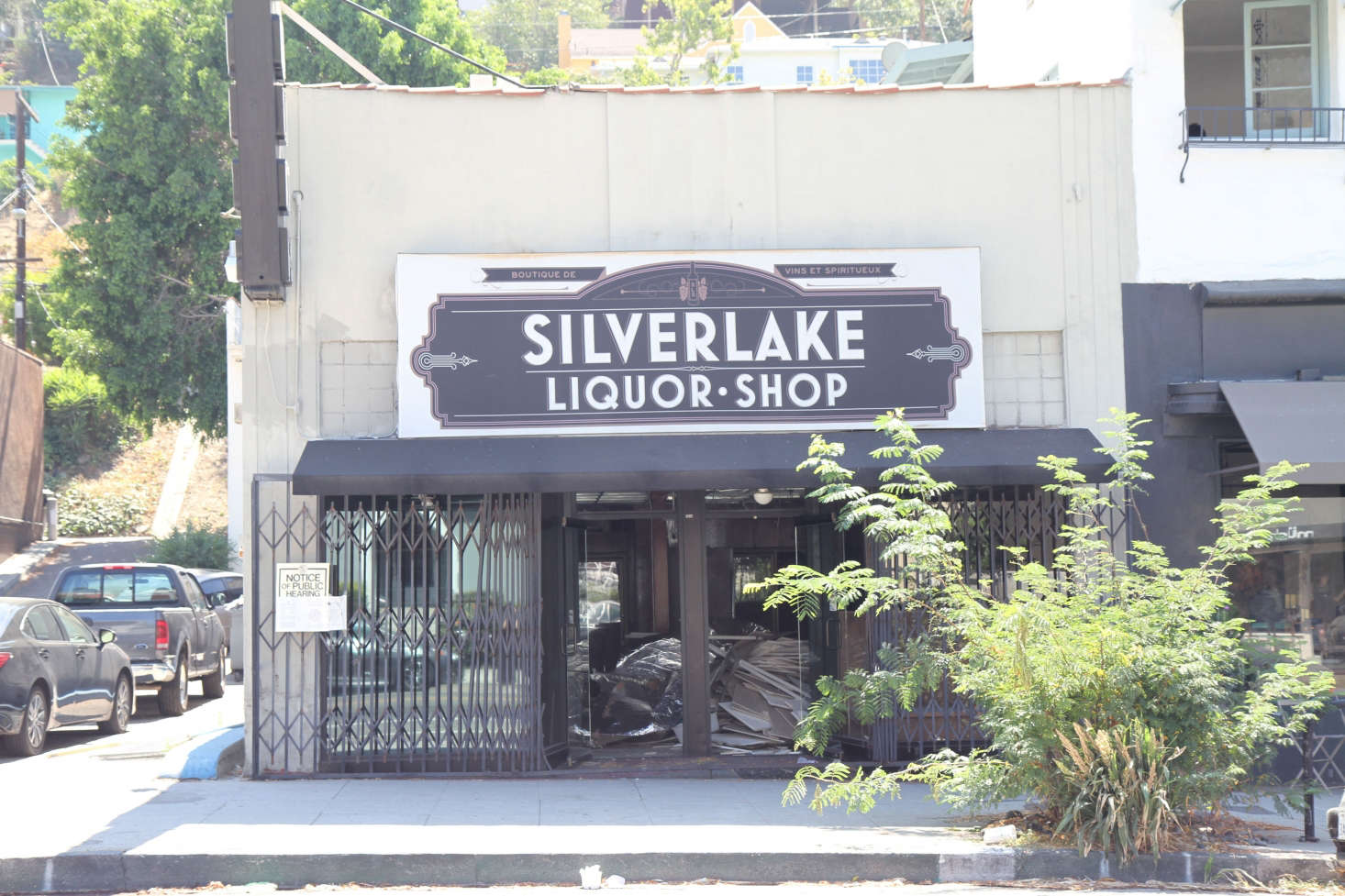 The liquor store, before. Photograph courtesy of Botanica.