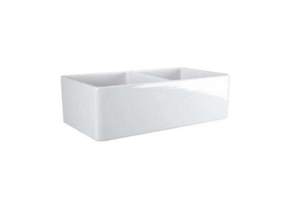 33 In Reinhard Double Bowl Fireclay Farmhouse Sink White Reinhard Double Bowl Fireclay Farmhouse Sink White