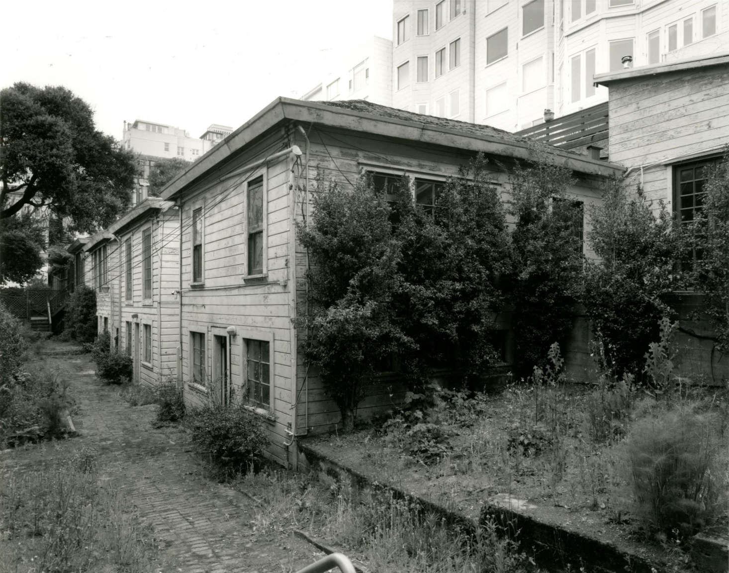 During the 40s, designer and artist Marian Hartwell lived in one of the cottages, where she headquartered the School of Basic Design & Color. Photograph by Frank Deras.