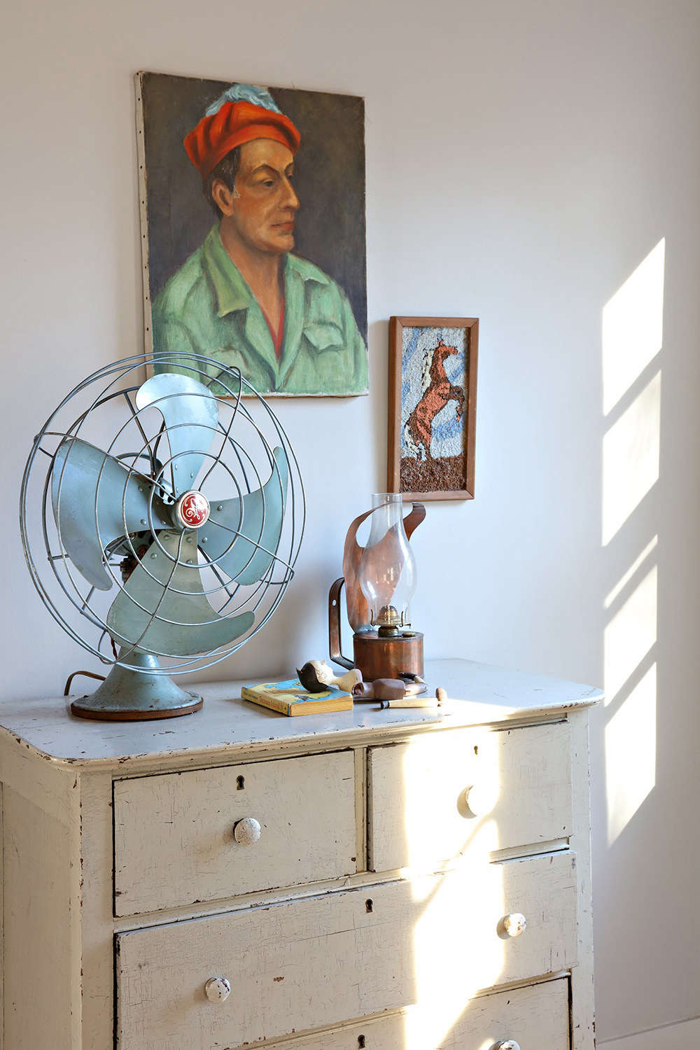 Vintage fans in the Glen Wilde bungalows.