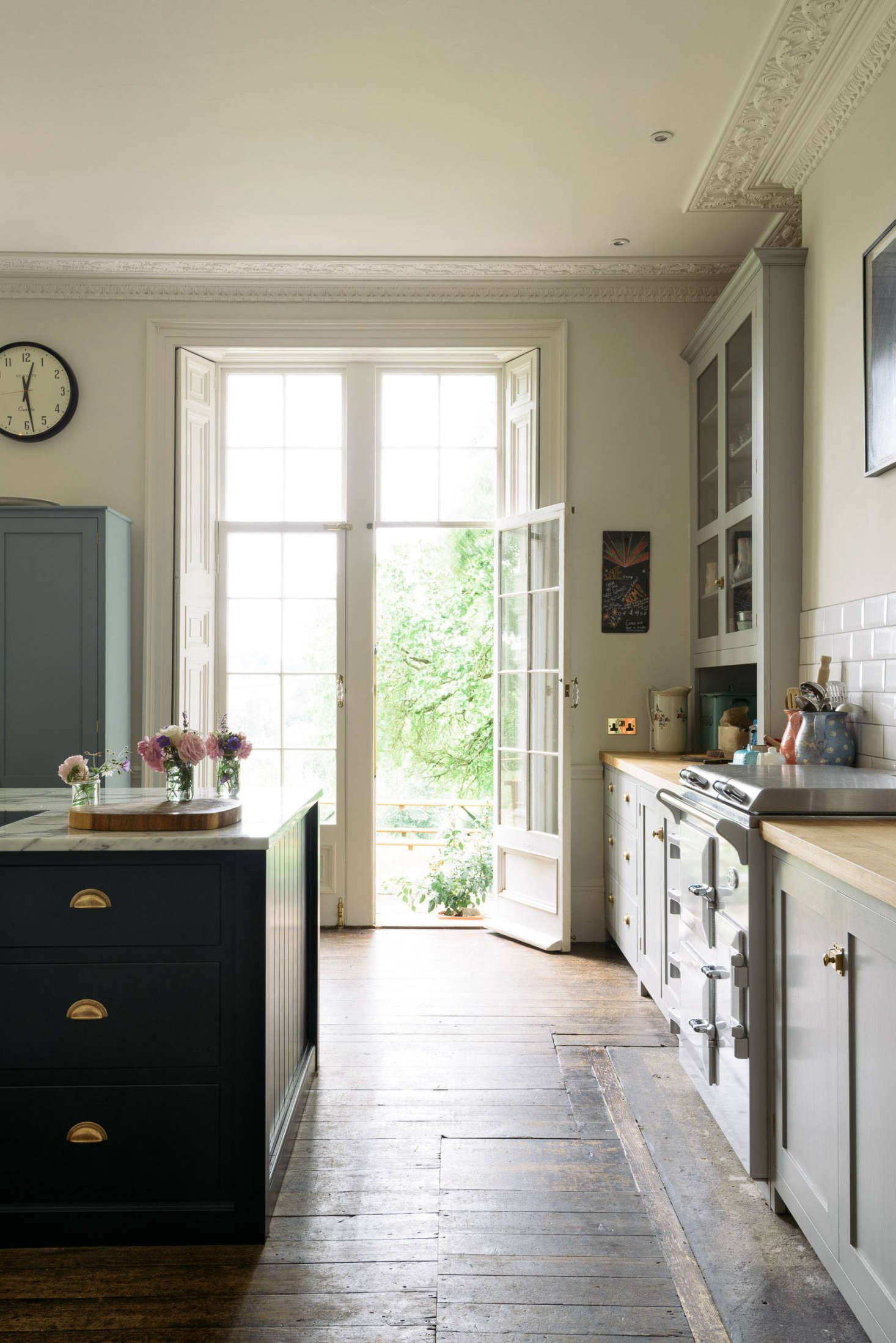Lowe likes to soften the rooms in her house using flowers, “lace and vintage fabrics, old furniture, and floral wallpapers,” said Parker.