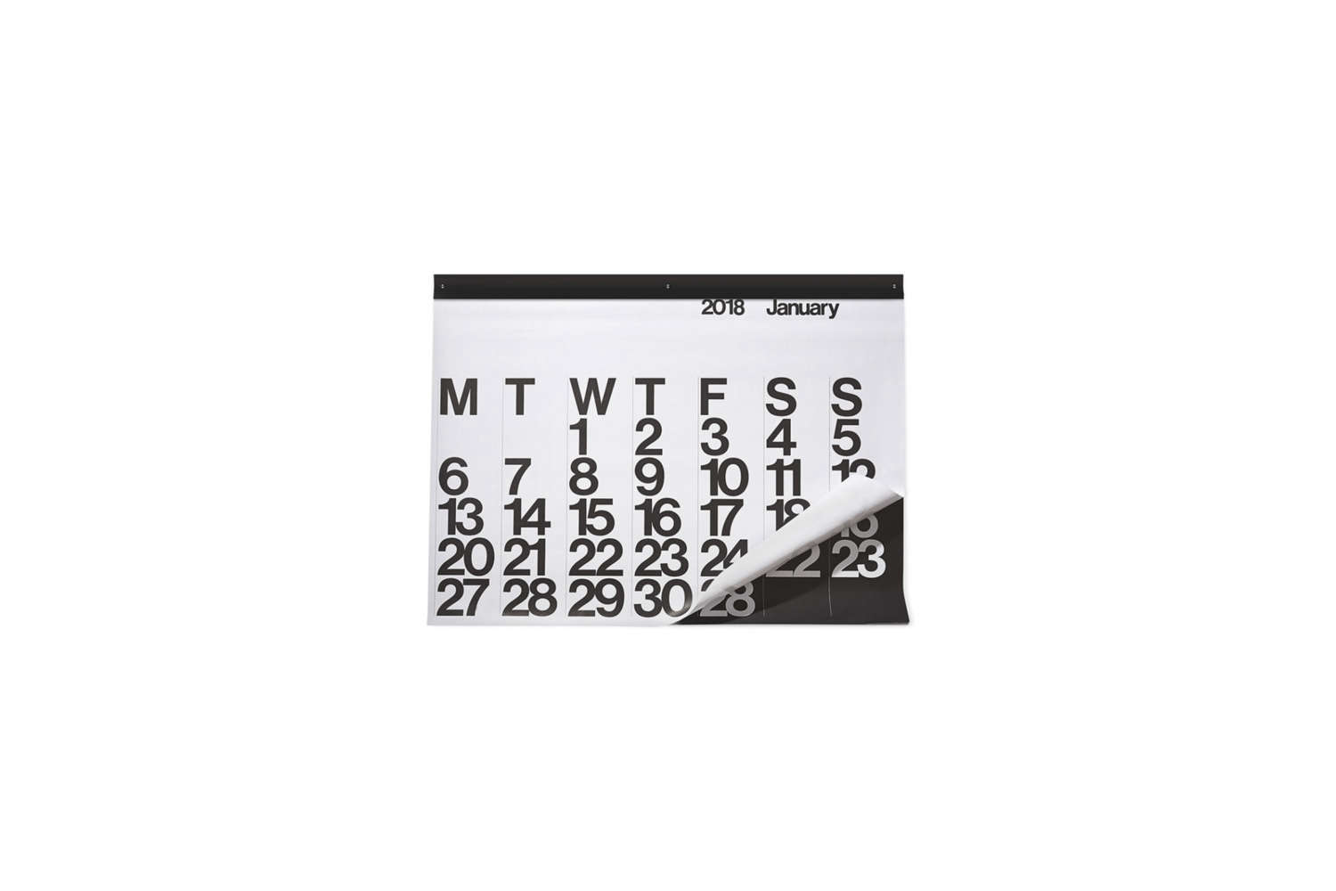 black and white calendars