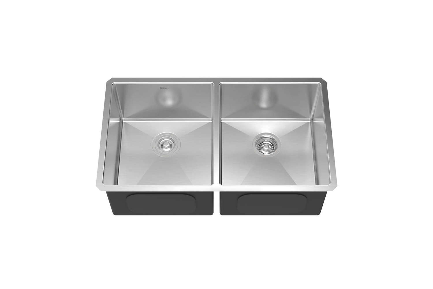 Undermount Ss 33 In 50 Double Bowl Kitchen Sink Kit